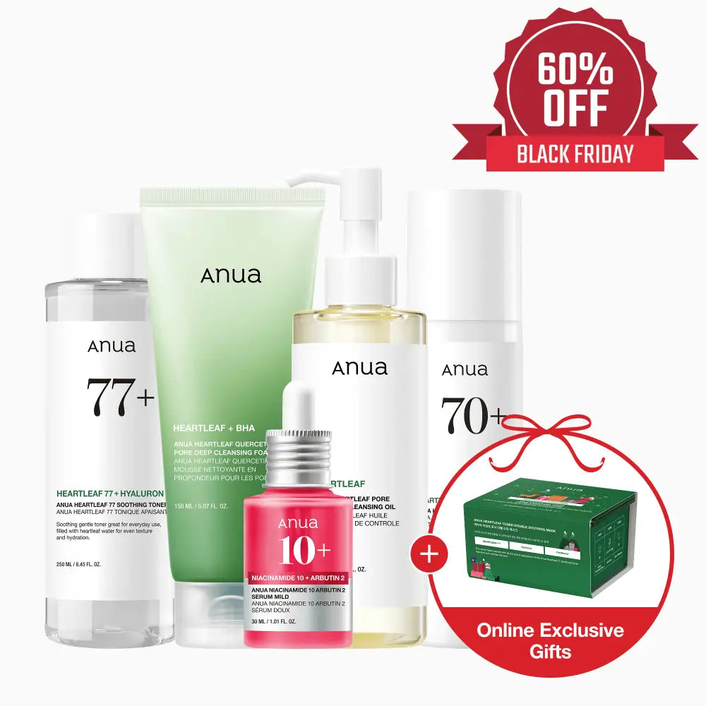 5-step Korean Skincare Set + Special Gift (30 Sheet Masks) 5-step Korean Skincare Set