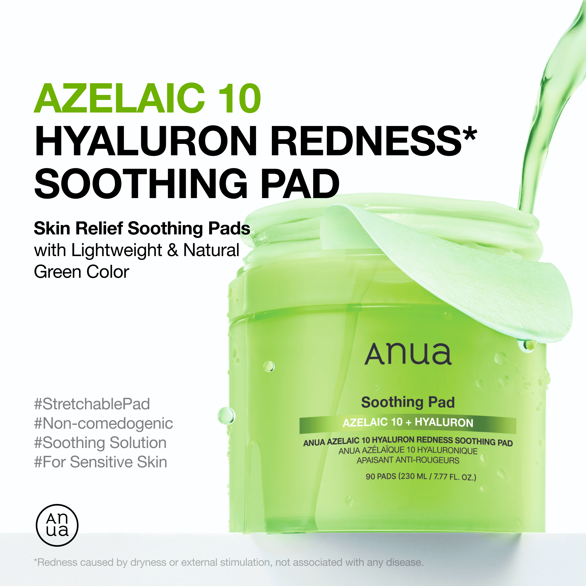 Azelaic 10 Hyaluron Redness Soothing Pad